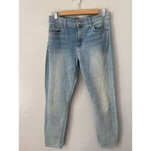 7 For All Mankind Women's Blue Denim High Waist Ankle Gwenevere Jeans 29